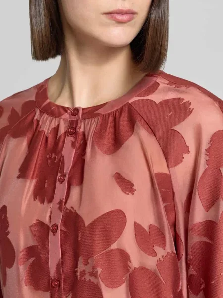 Bluzka o kroju regular fit z okrągłym dekoltem Christian Berg Woman Selection