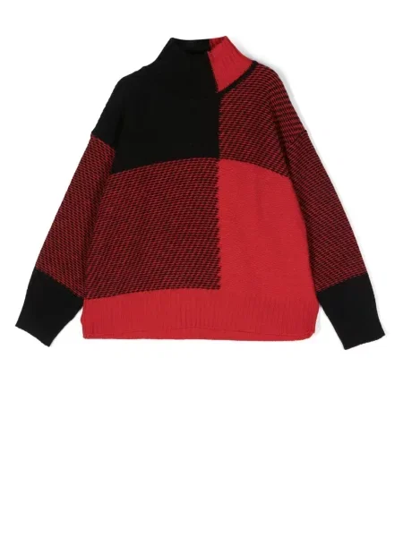 Sweter z golfem dziecięcy Woolrich czarny