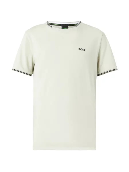 BOSS Tricou Taul bej negru