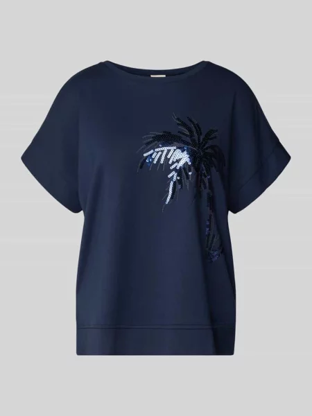 Bluza z rękawem Milano Italy granatowa