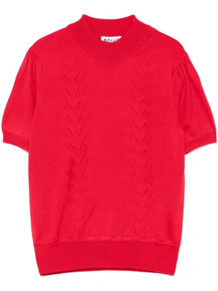 Top Bally tricotate roșu