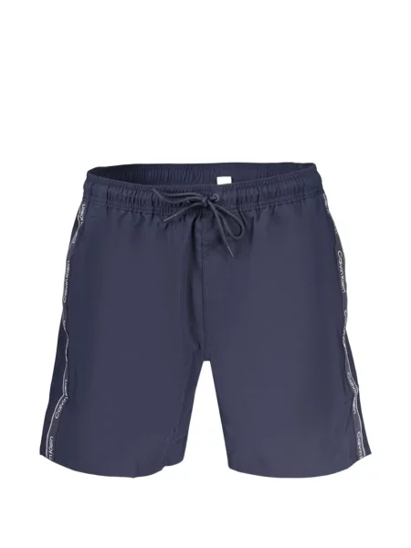 Slip de baie Calvin Klein cu autograf cu cordon albastru