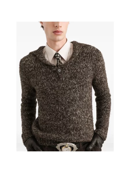 Sweter Dolce And Gabbana brązowy