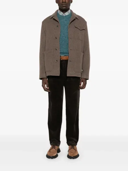 Pletena plisirana kapa Polo Ralph Lauren smeđa