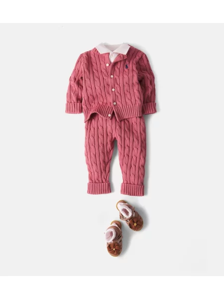 Gyerek nadrág Polo Ralph Lauren rózsaszín