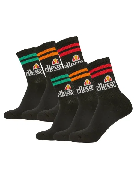 ELLESSE Sportzoknik zöld / narancs / piros fekete