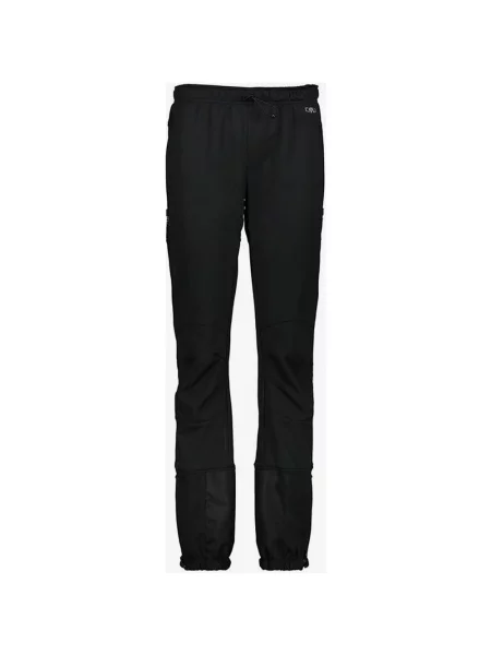Długie spodnie CMP Softshell w kolorze czarno-białym z logo XXS czarne