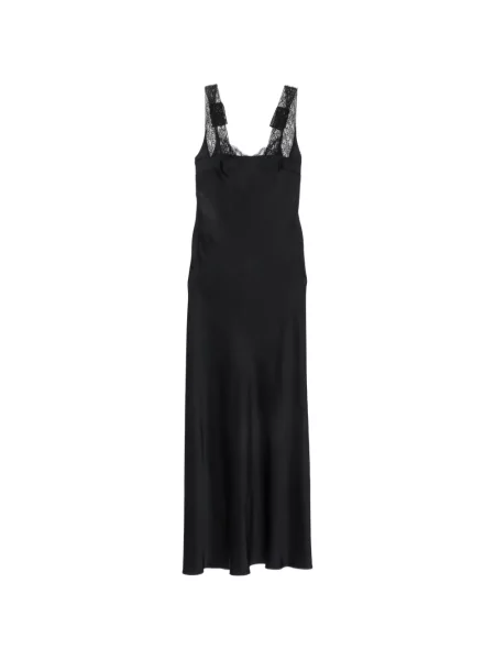 Rochie maxi Forte_forte din satin negru