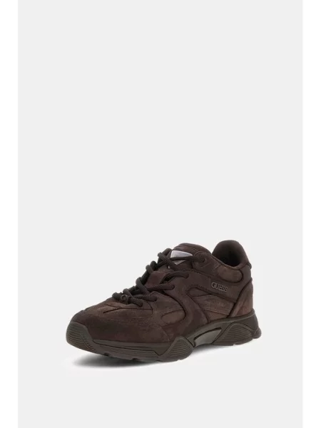 Guess Sneakersy FLFCOL ciemny brązowy