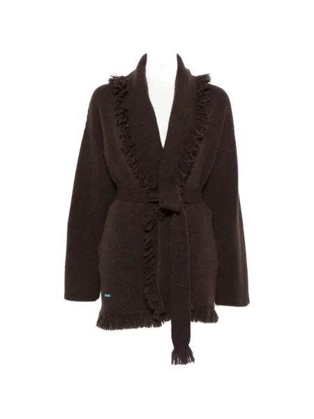 Cardigan Alanui cu franjuri maro