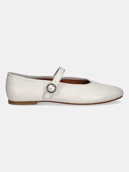 Кожаные балетки Jonak бежевые