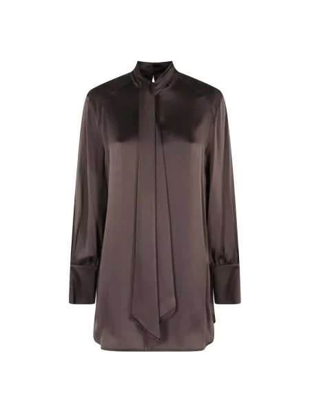 Sukienka Semicouture garniturowa brązowa