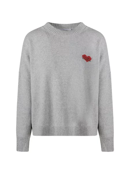 Pulover Giada Benincasa tricotate gri