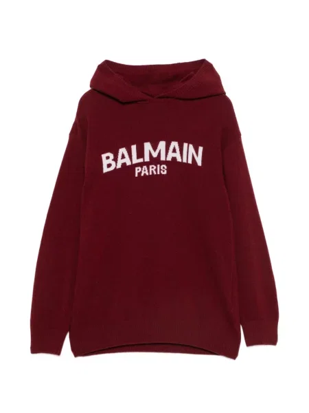 Sweter dziecięcy Balmain czerwony