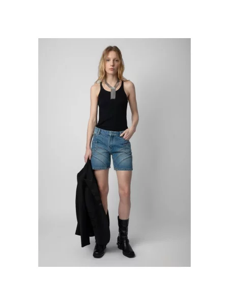 Szorty jeansowe Zadig & Voltaire niebieskie