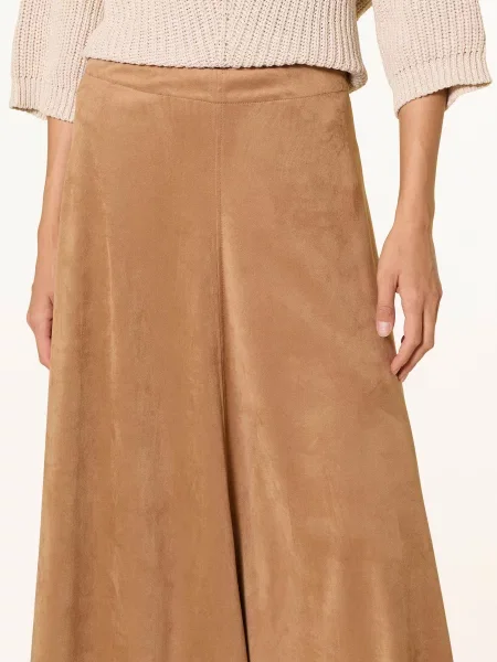 Cinque Spódnica Z Dżerseju Ciroadster Z Imitacji Skóry braun
