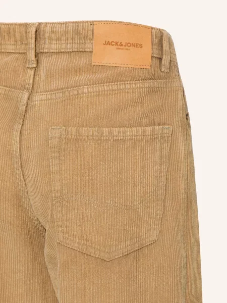 Jack&Jones Spodnie Z Sztruksu O Luźnym Kroju beige beżowe