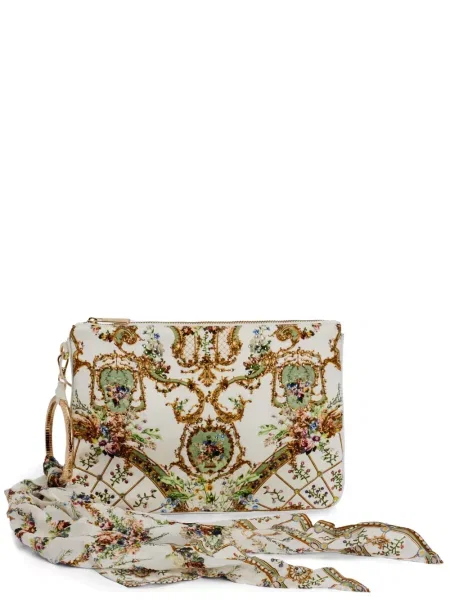 Jedwabna kopertówka Camilla biała