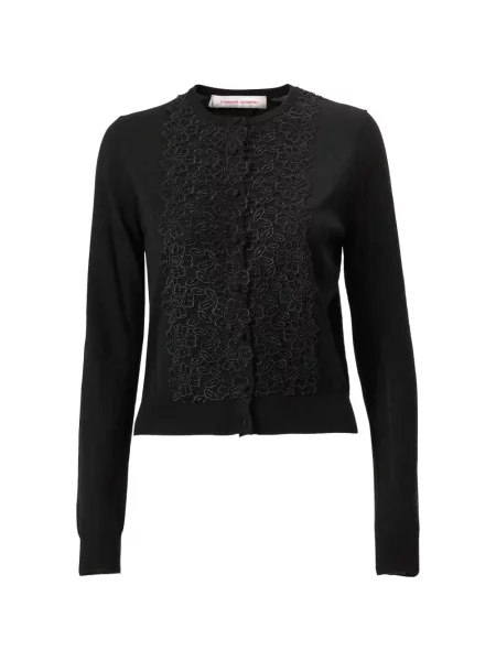 Cardigan Carolina Herrera din dantelă negru