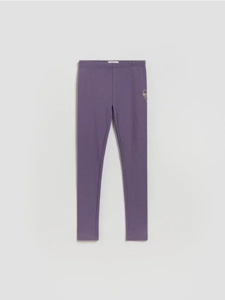 Reserved Легінси з високим вмістом з принтом сіро-фіолетовий фіолетові
