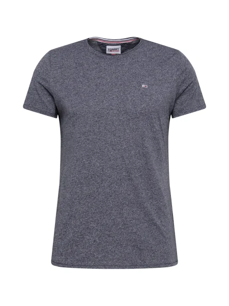 Tommy Jeans Tricou Jaspe Bleumarin alb