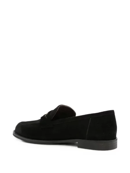 Loafers Linda Baumann σουέντ με αγκράφα μαύρο