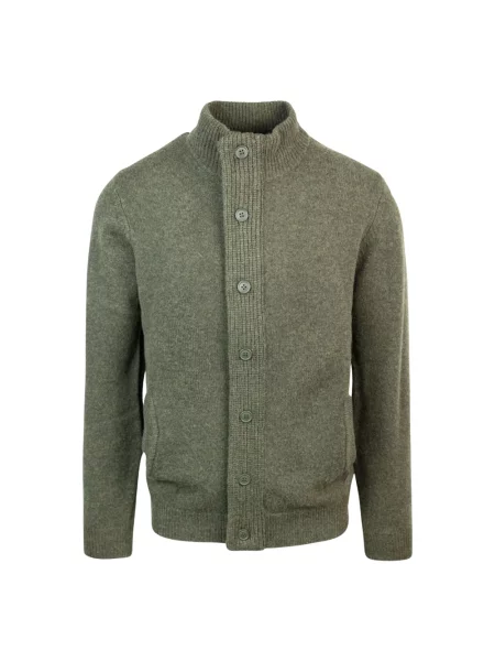 Sweter Barbour wełniany zielony