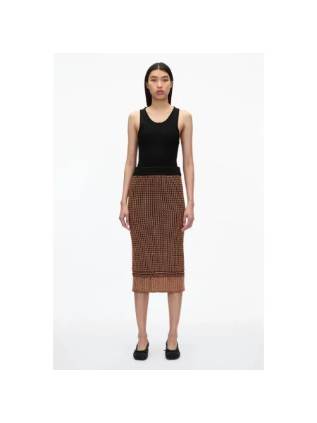 Spódnica ołówkowa 3.1 Phillip Lim brązowa