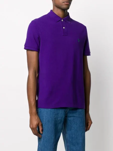 Polo Polo Ralph Lauren με κέντημα μωβ