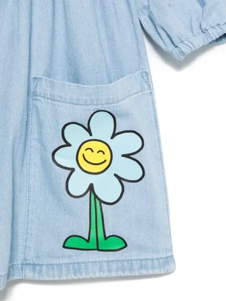 Sukienka jeansowa dziecięca Stella Mccartney niebieska