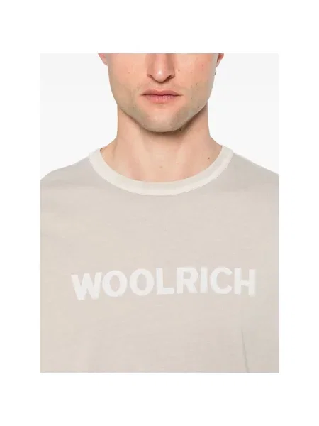Koszulka Woolrich beżowa