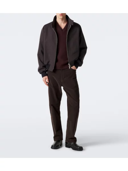 Pantaloni Studio Nicholson de catifea cord maro