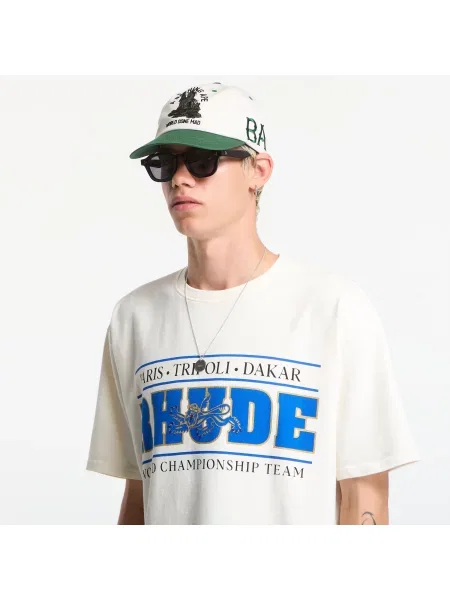 T-shirt Rhude Rhude Chrono Tee Vintage White/ Blue L biała
