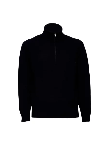 Sweter z golfem Filippo De Laurentiis niebieski