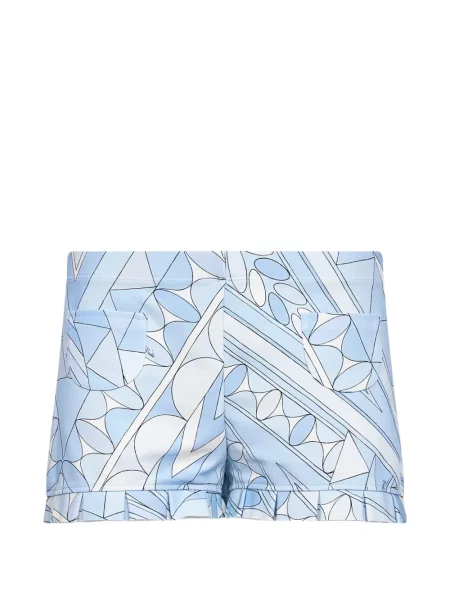 Pantaloni scurți Pucci cu imagine albastru