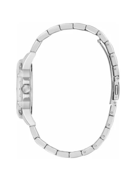 Lniany zegarek Guess szary