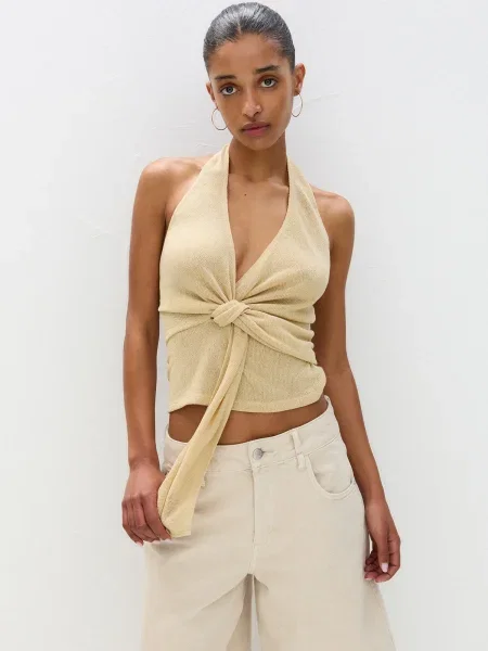 Pull&Bear Top brodat pielii
