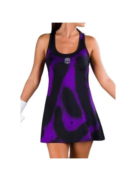 Sukienka tenisowa Hydrogen Spray Dress czarna
