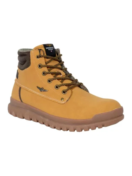 Buty do kostki Aeronautica Militare zamszowe brązowe
