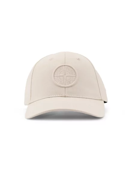 Czapka z daszkiem Stone Island biała