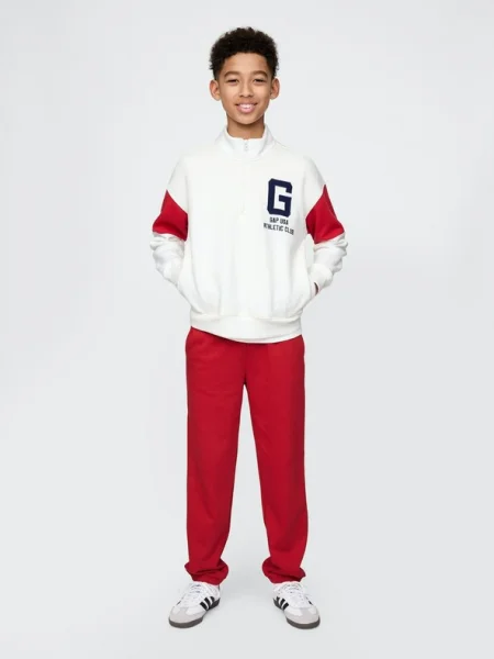 Pantaloni de trening Gap alb