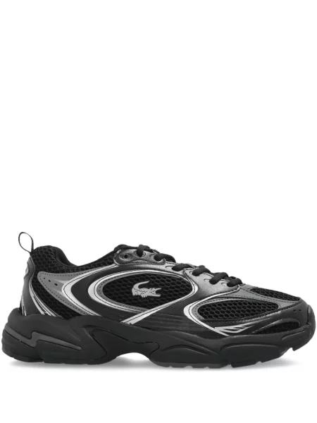 Sneakerși Lacoste plasă negru