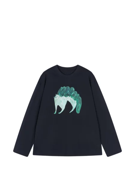 Lung tricou Jnby cu imagine negru