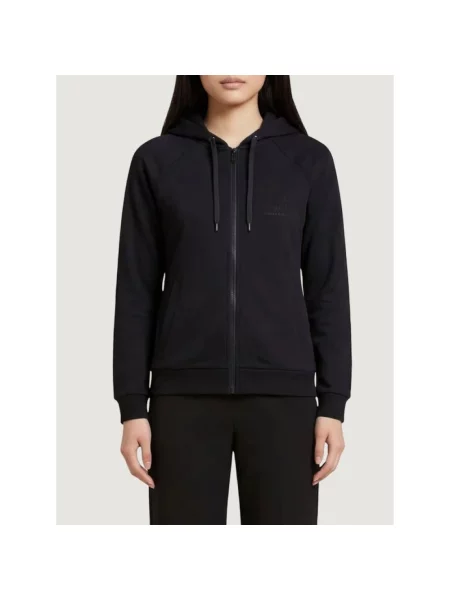 Bluza z kapturem Armani Exchange z kapturem czarna