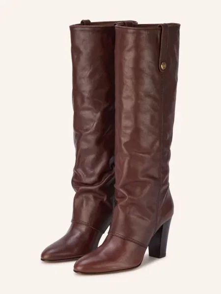 Chloé Kozačky Anouk sooty brown hnědé