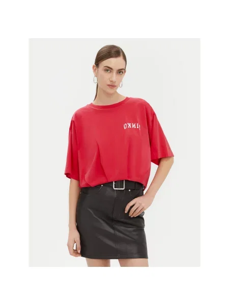 PINKO T-shirt Torrone Regular Fit ružičasta