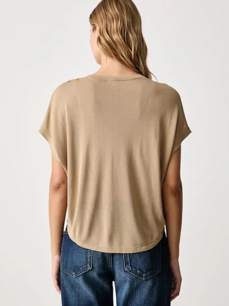 United Colors of Benetton blúzka dámska s viskózou žltá