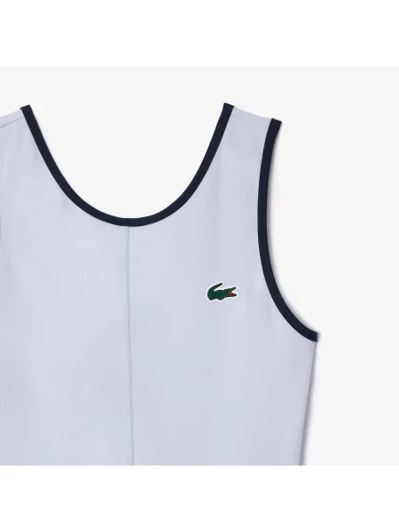 Lacoste Sukienka Slim Fit niebieski