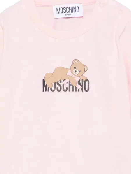 Koszulka dziecięca Moschino różowa