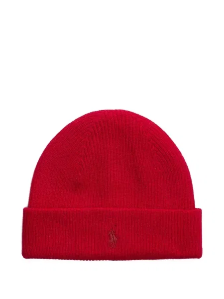 Căciulă Polo Ralph Lauren cu broderie în carouri verde